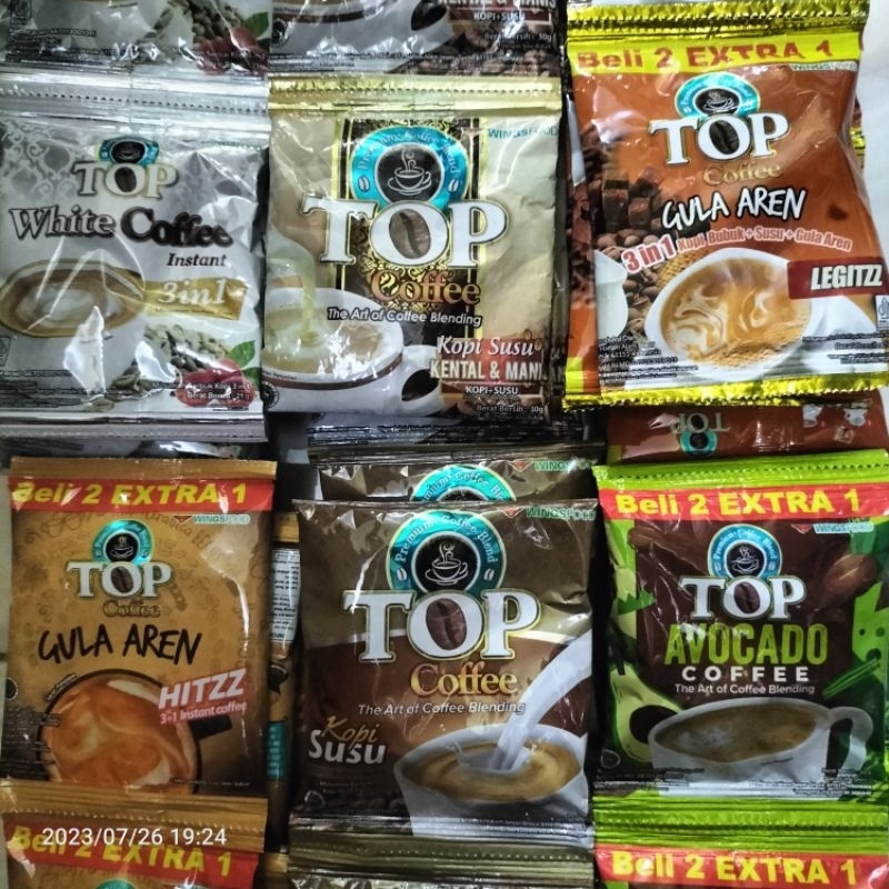 

Top Kopi Aneka Rasa White Coffee Susu Kental Manis Gula Aren Avocado Cappucino