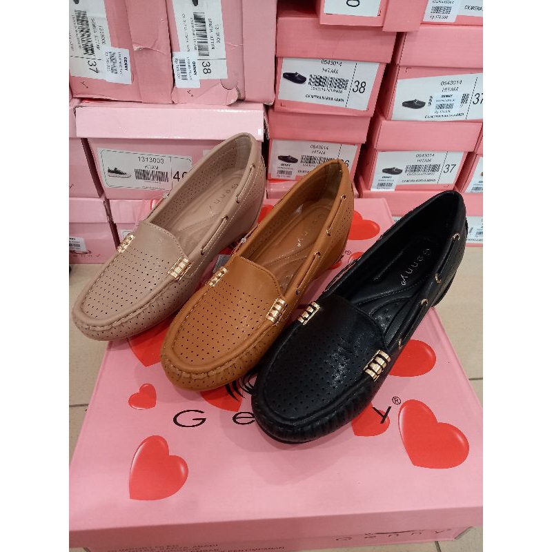 sepatu wedges dalam wanita original Genny