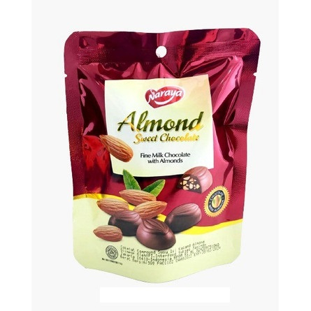 Naraya Almond Sweet Chocolate Coklat Almond 50gr Chocolate Almond