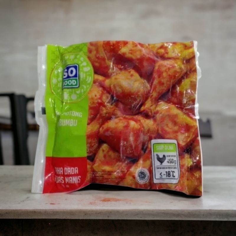 

SO GOOD Ayam Potong Paha Dada Rasa Pedas Manis 450gr