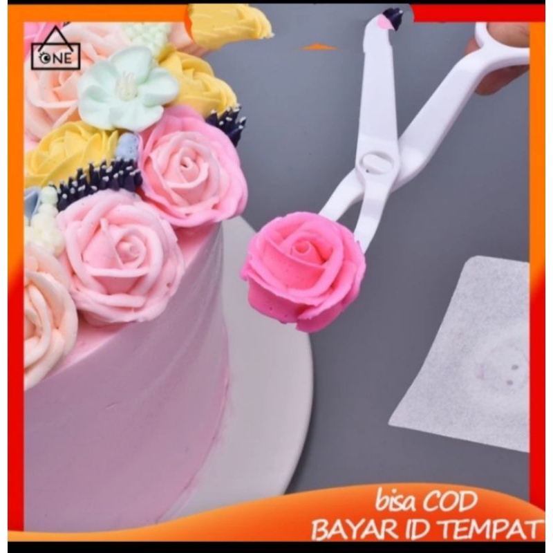 

Gunting Mawar Cream, Gunting plastik pengangkat krim mawar.