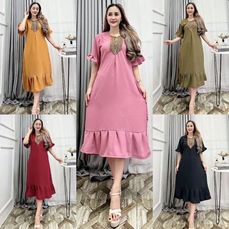 DASTER CRINKLE RENDA SULTAN TIMBUL - DASTER KRINGKEL REMPEL RENDA SULTAN AIRFLOW