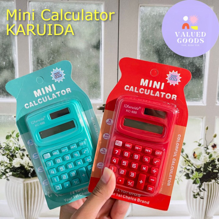 

Kalkulator Karuida Sekolah Dagang Mini 8 digit - K 888 - calculator original asli lucu akuntansi besar aesthetic teknik kerja matematika