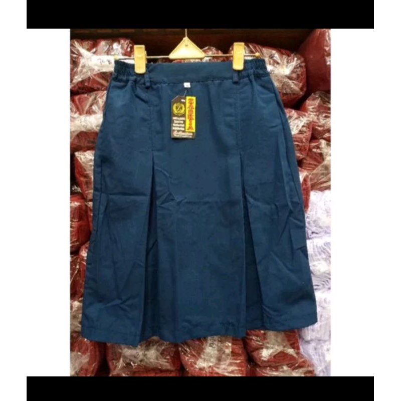 ROK BIRU SPAN SMP PENDEK / ROK SMP PENDEK / ROK BIRU SMP / ROK SPAN SMP