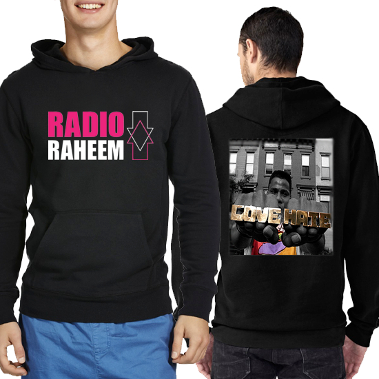 Hoodie Radio Raheem - Love & Hate Hoodie Pullover | Jumper Hoodie | Casual Hoodie Bahan Cotton Fleec