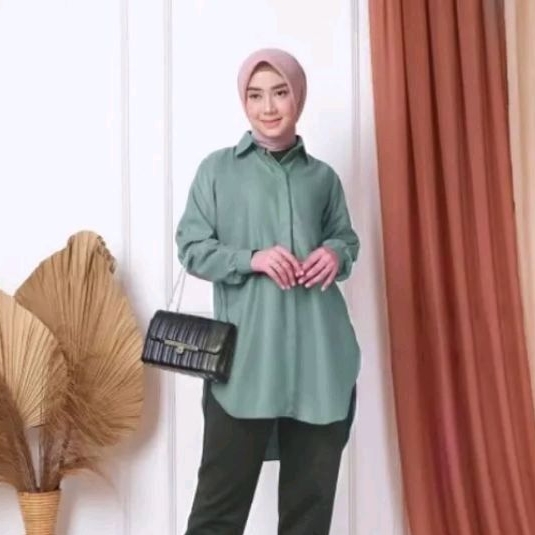 Natalia shirt-atasan model kemeja busui-bahan toyobo premium-atasan wanita terlaris dan terbaru