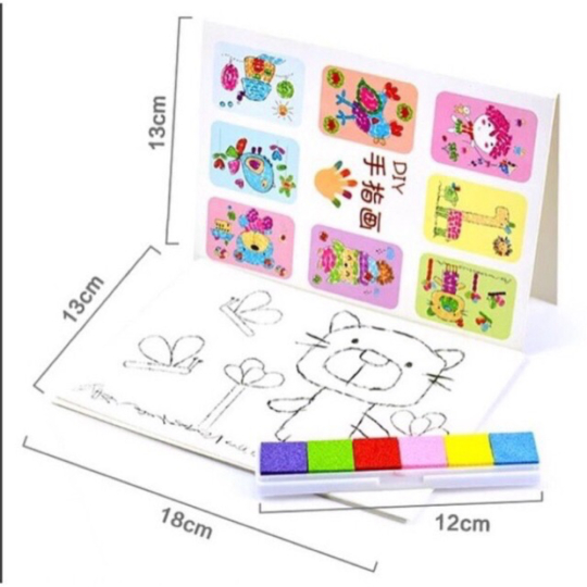 

Jual Templates Finger Painting Diskon 8 Sponge and with - Set Jari 6 Colors Cat