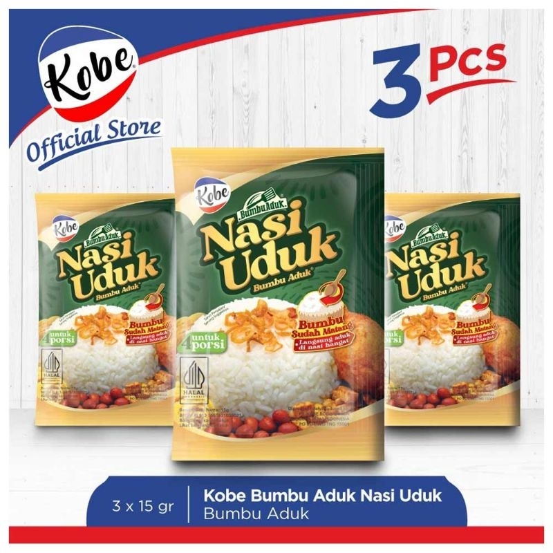 

Kobe Bumbu Aduk Nasi Uduk 3X15G