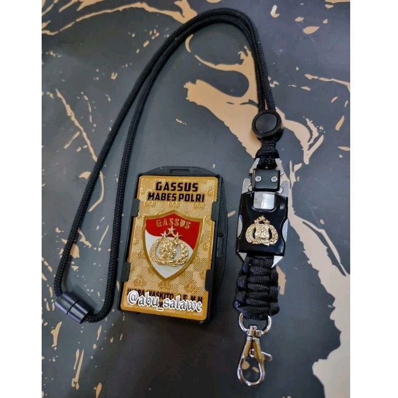 

plat id name tag full set logo GASUSS MABES POLRI