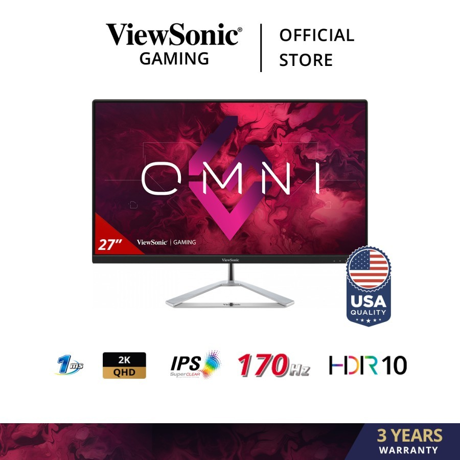 Viewsonic VX2780-2K 27inch 170Hz 2K FreeSync Gaming LED Monitor