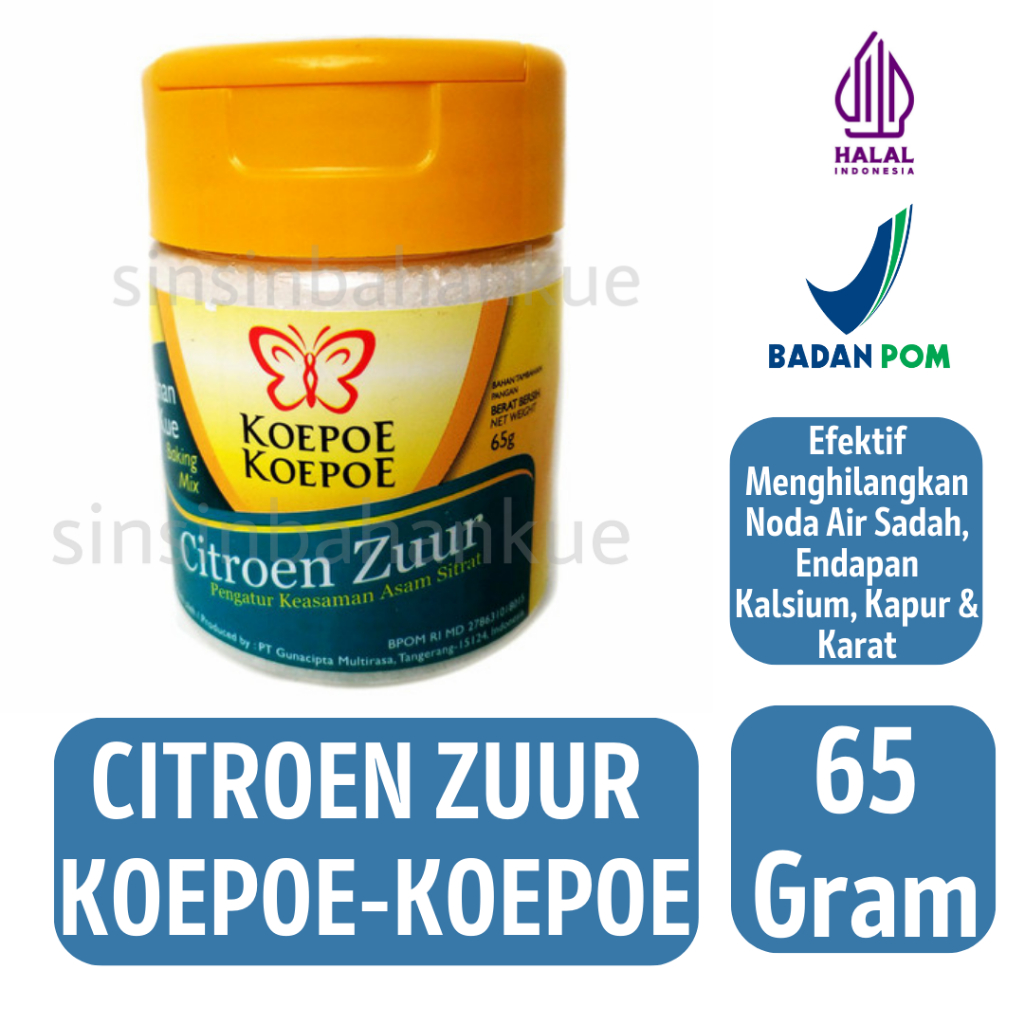 

Citroen Zuur Koepoe-Koepoe [65 Gram]