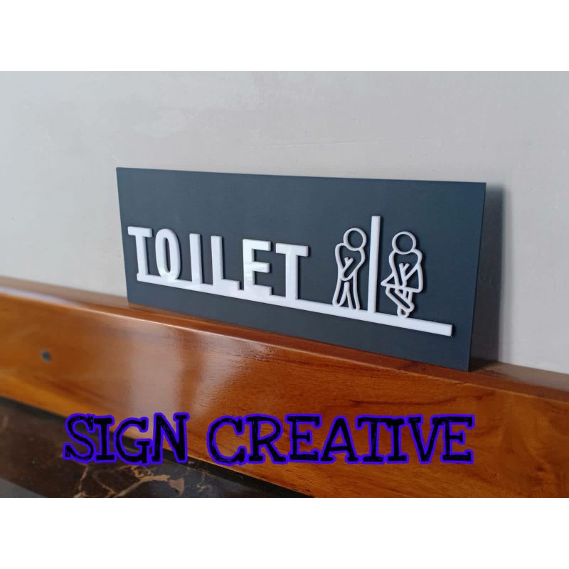 

sign penanda toilet estetik