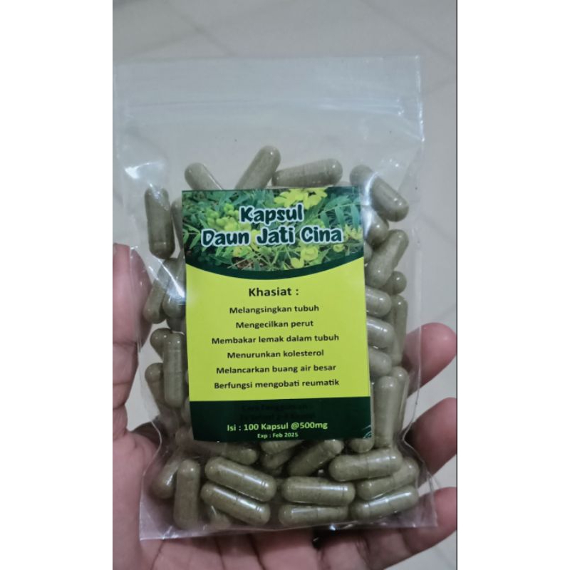 

kapsul daun jati cina