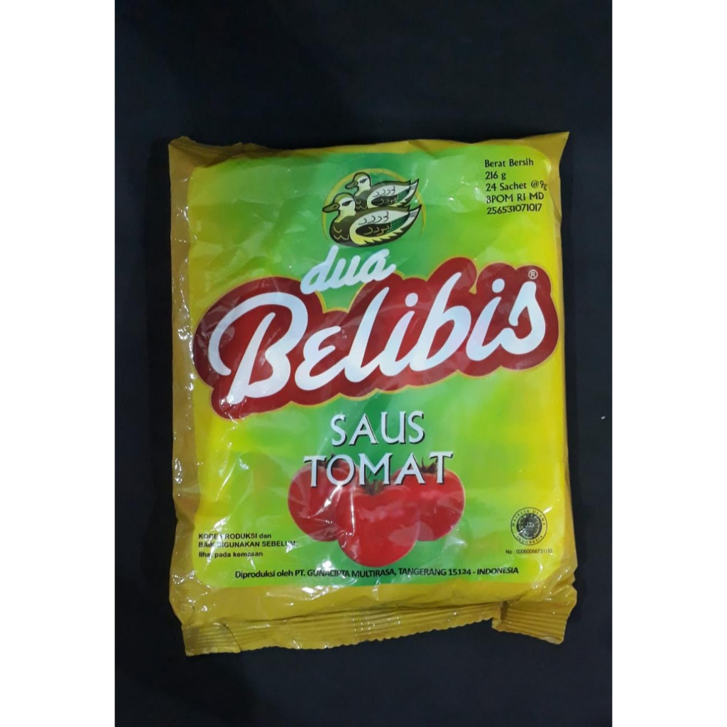 

SAUS TOMAT DUA BELIBIS ISI 24 SACHET X 9G