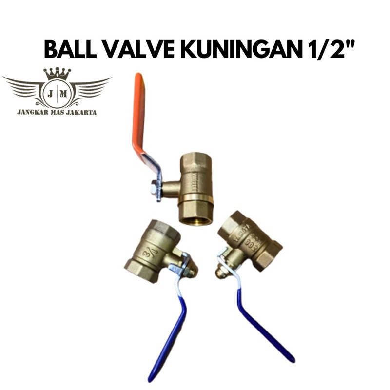 JKM CAMEL Ball Valve Kuningan ASLI 1/2" Stop Kran 1/2 Inch