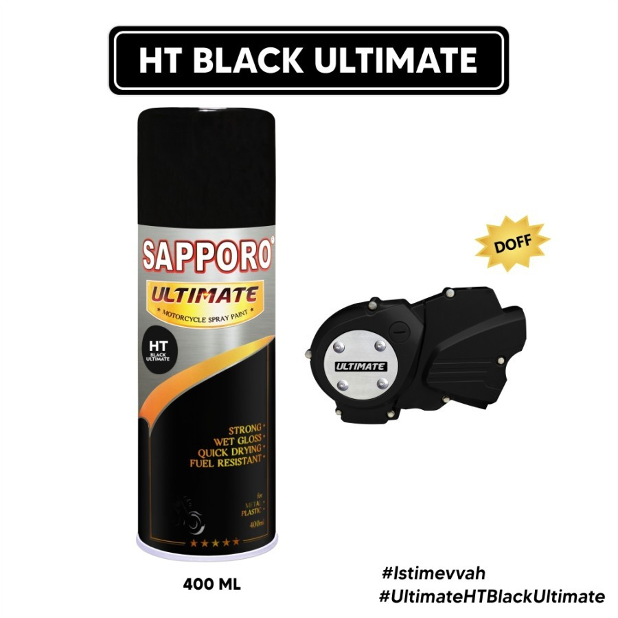 

SAPPORO ULTIMATE HT01 HI TEMP BLACK / CAT SPRAY SEMPROT AEROSOL
