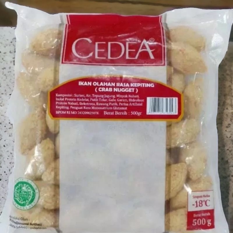 

RN_Frozen-CEDEA.Nugget Rasa Kepiting (Crab Nugget). Berat isi 500 Gram.- Ready...