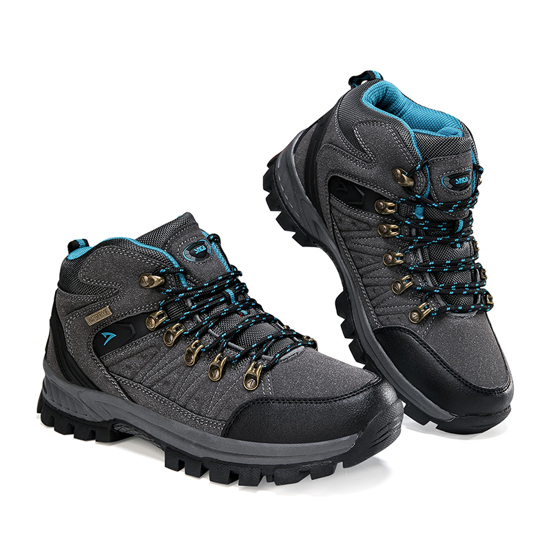 SEPATU GUNUNG SNTA 505 GREY BLUE WATERPROOF MID TREKKING HIKING ORIGINAL Size 39 40 41 42 43 44 45 4
