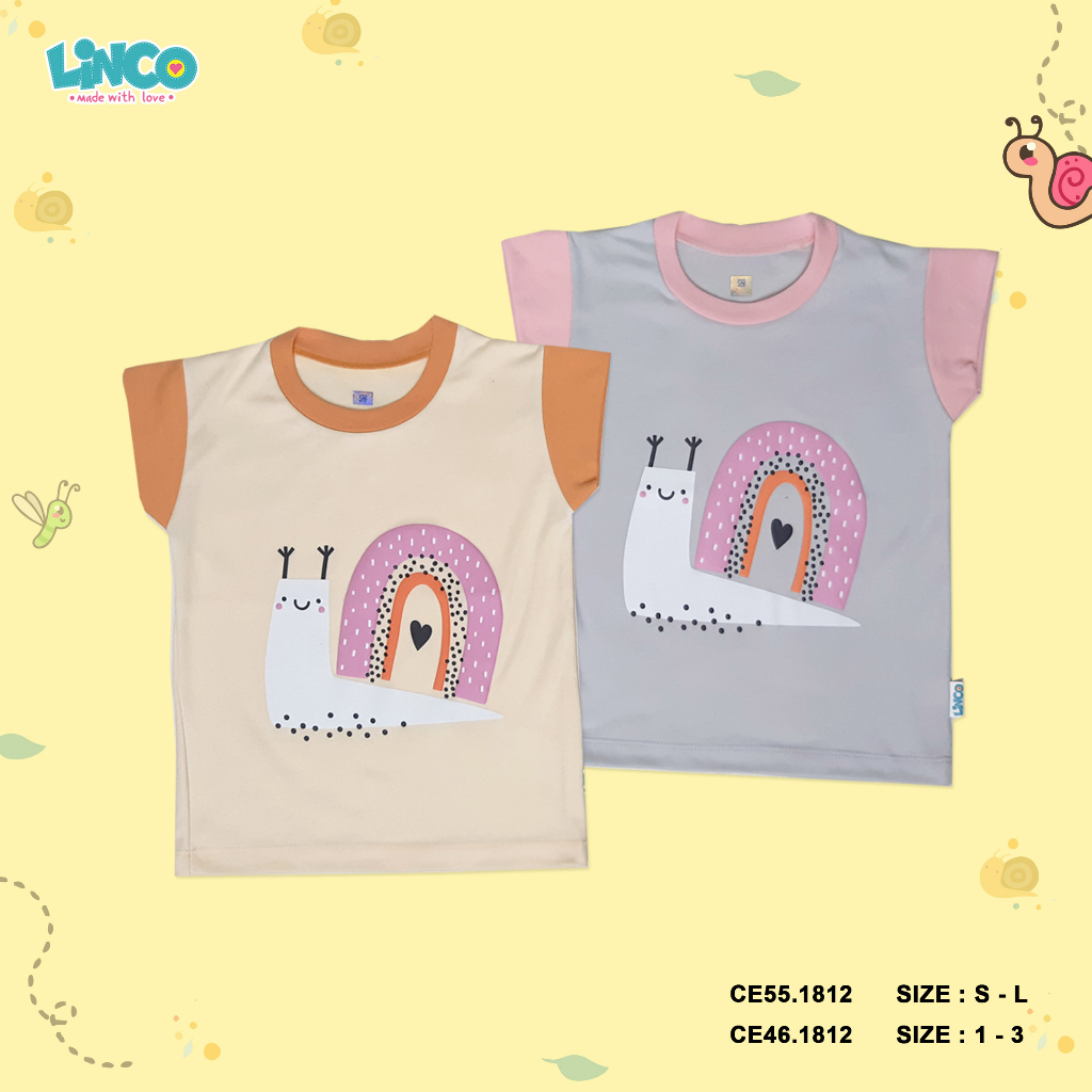 LINCO Oblong Stali Cewek / Kaos Anak 1-3 tahun CE46