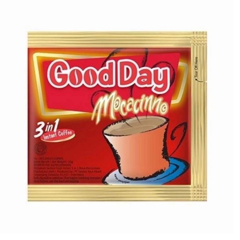 

Good Day Mocacinno Kopi Instan Renceng isi 10