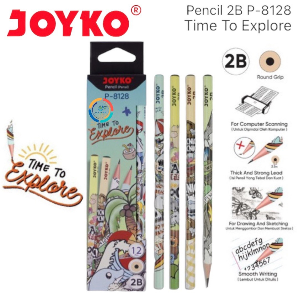 

Joyko Pencil 2B Explorer P-8128 | @12Pensil
