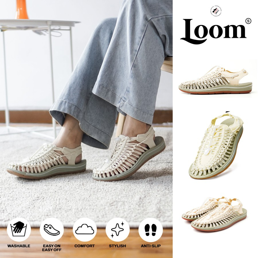 Sandal Wanita Portee Goods Loom Sandal Beige