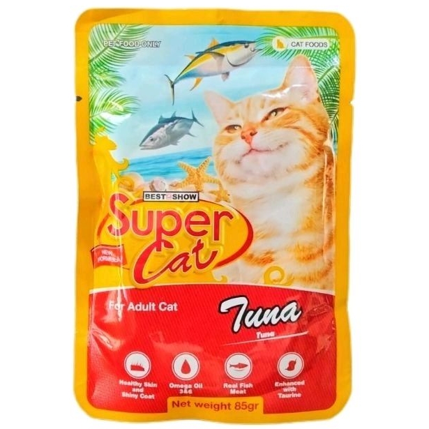 SUPER CAT Pouch Adult Cat Food (85g)