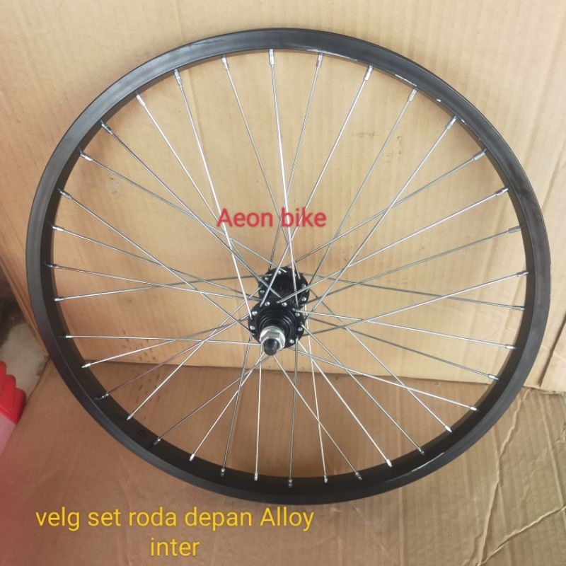 velg set depan 20 murni alloy buat BMX,lipat,mini,mtb