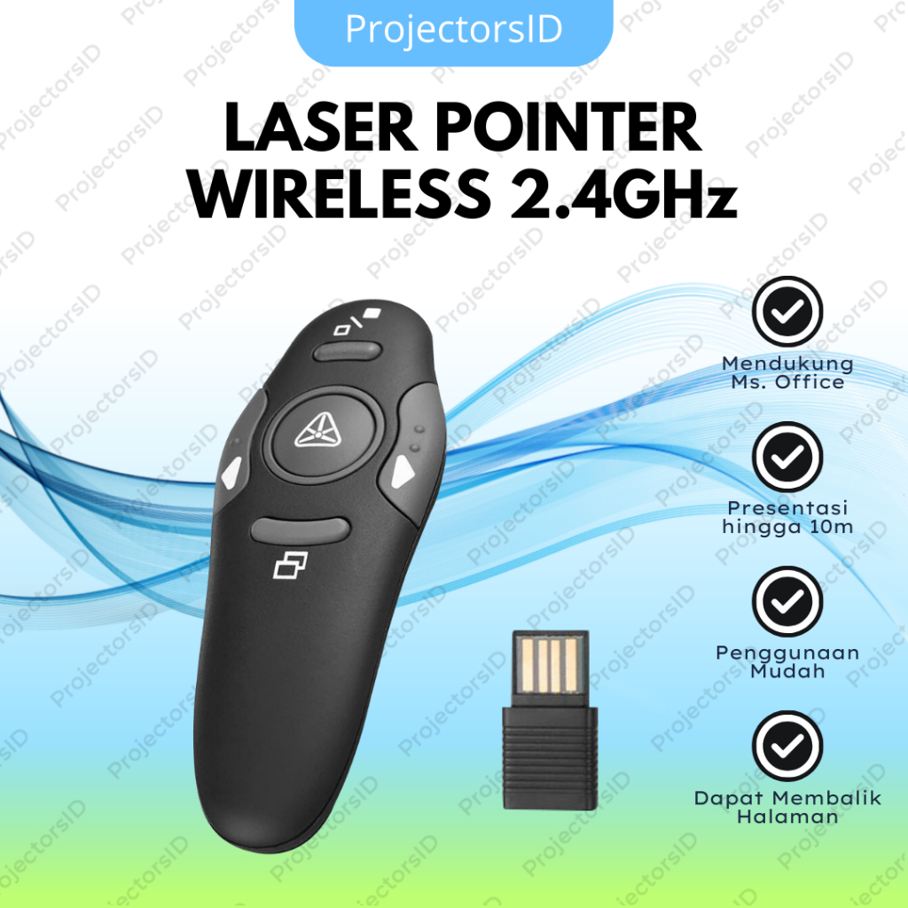 Laser Pointer Presentasi Wireless | Mouse Presentasi | Alat Pointer Presentasi | Wireless Presenter 