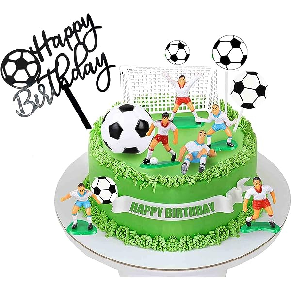 CAKE TOPPER DEKORASI CAKE ULANG TAHUN TEMA SEPAK BOLA/FOOT BALL/BOLA KAKI/BOLA SOCCER DEKORASI CAKE