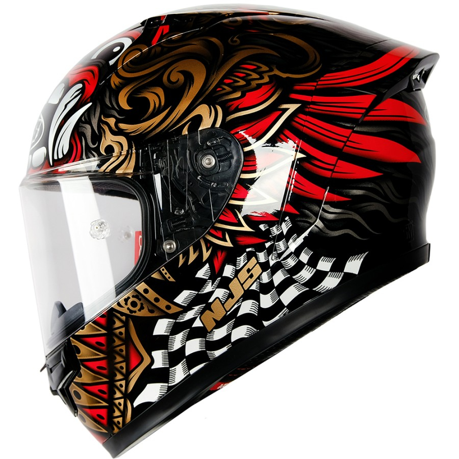NJS ZX-1R BARONG (Glossy & Dop) - Helm NJS ZX1R Flat Visor NJS ZX1 NJS BARONG