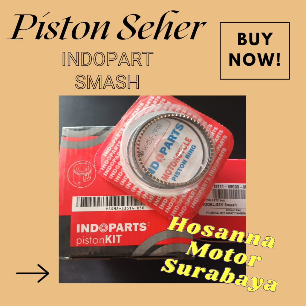 PAKET PISTON OS 50 INDOPART SUZUKI SMASH