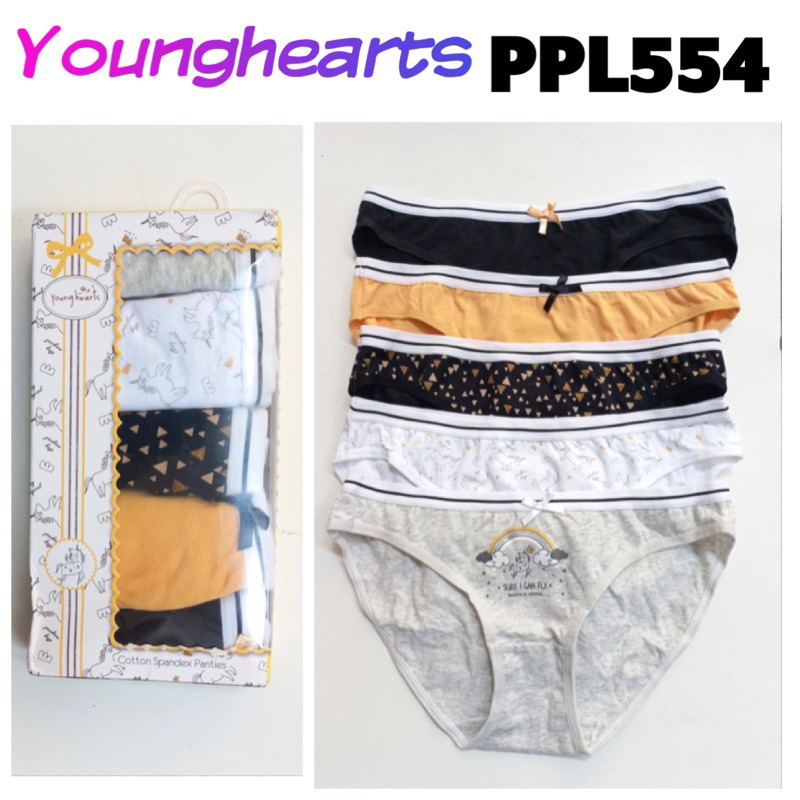 PPL554 panty pack katun younghearts mini L