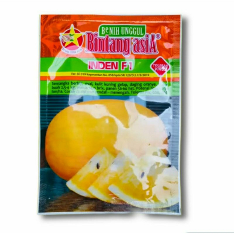 Benih Semangka Kuning INDEN F1 - Bibit Semangka Hibrida INDEN F1 isi 20 gram