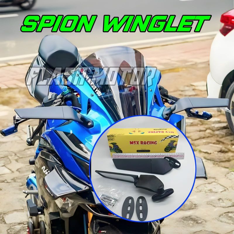 Spion Winglet Moto Gp Motor Ninja R25 CBR250RR GSX R15 CBR 150 Sepasang 2pc