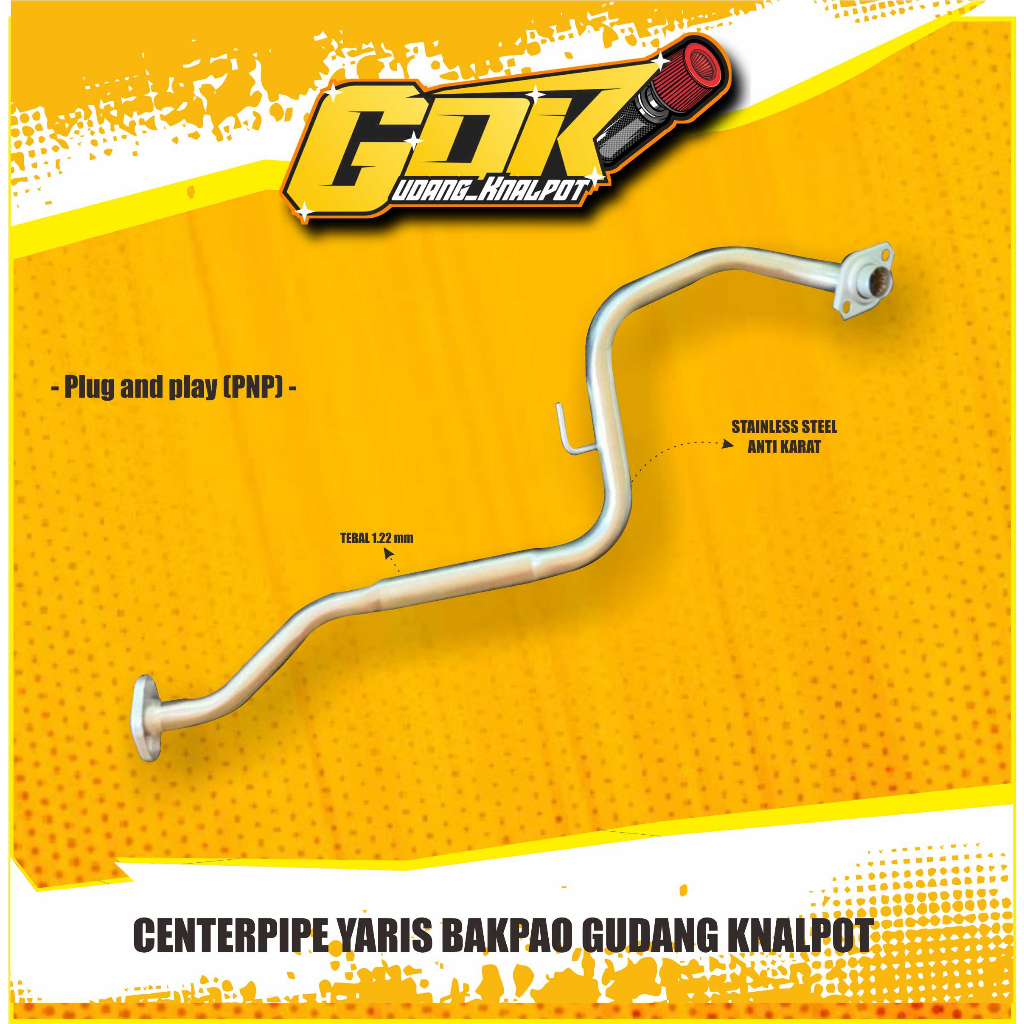 CENTERPIPE YARIS BAKPAO GUDANG KNALPOT