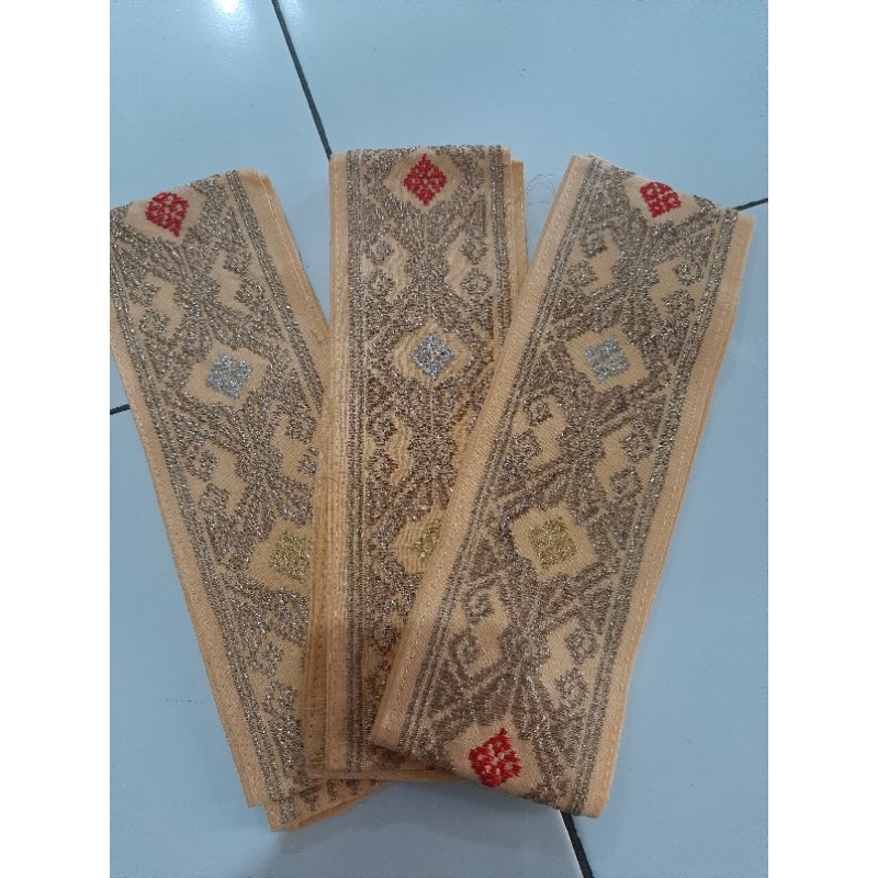 SELENDANG SONGKET BORDIR | OBI SONGKET BORDIR