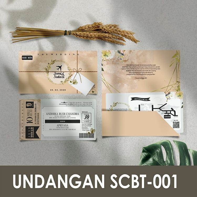 Undangan Pernikahan Tali Rustic / Undangan pernikahan / Undangan khitan / Undangan murah / Undangan 