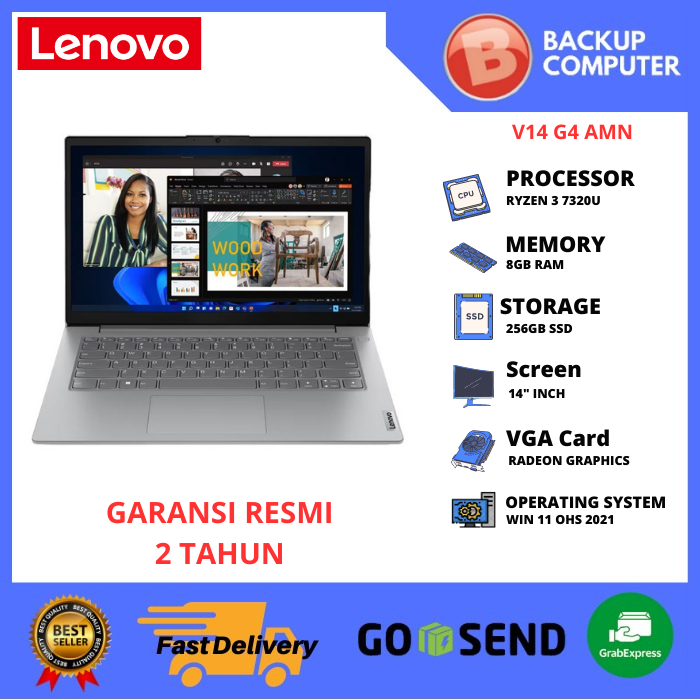 LAPTOP LENOVO V14 G4 AMN 82YT000FID Ryzen 3 7320u