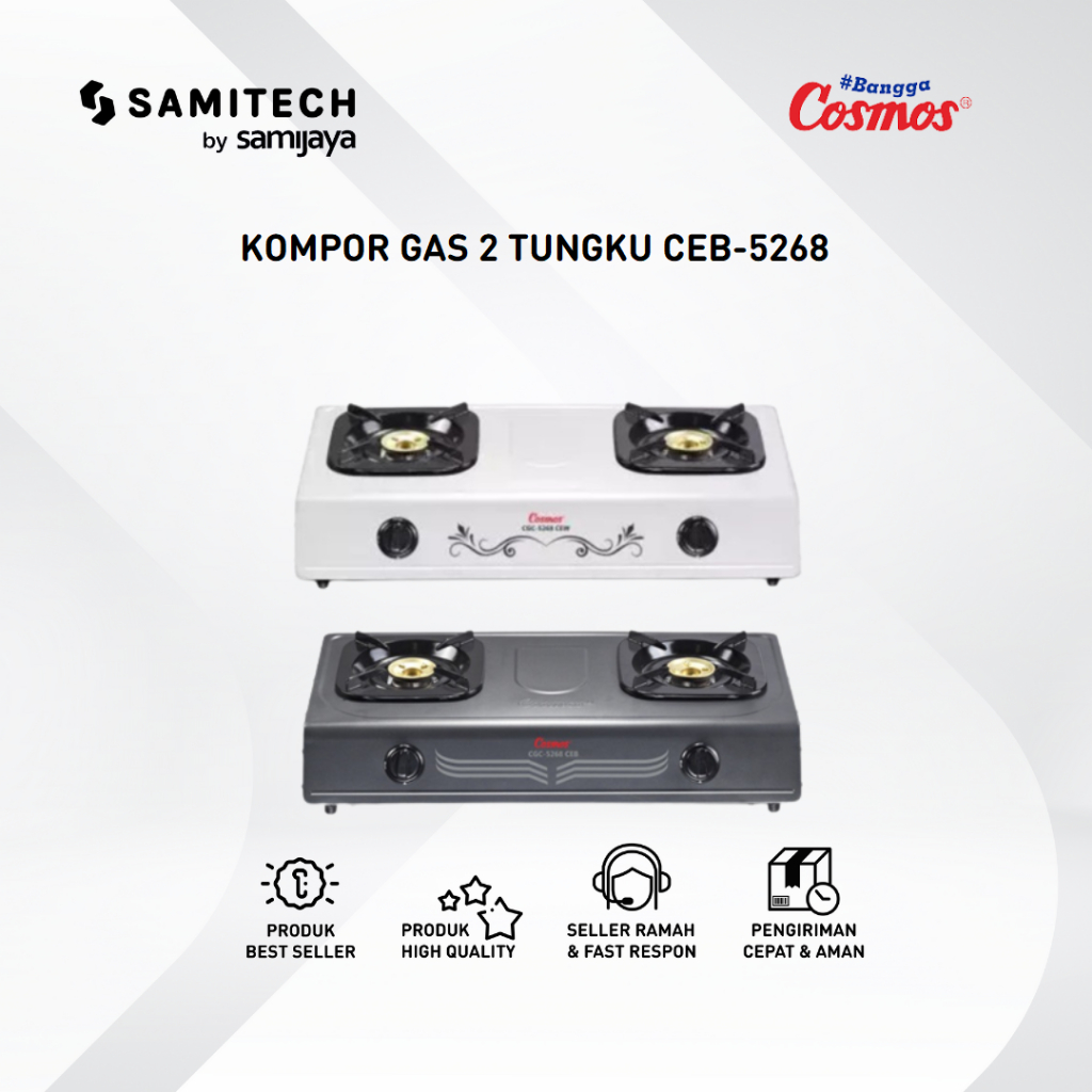 KOMPOR GAS COSMOS 2 TUNGKU CGC-5268 / CGC 5268