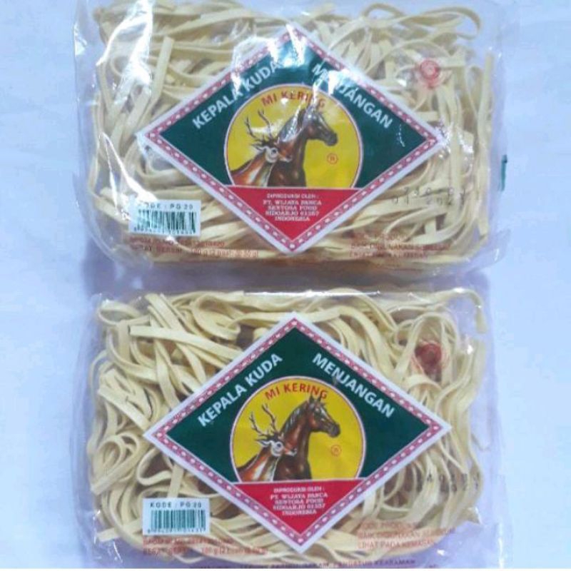 

Mie kepala Menjangan 100gr (pipih) / MieTelur / Mie Kering