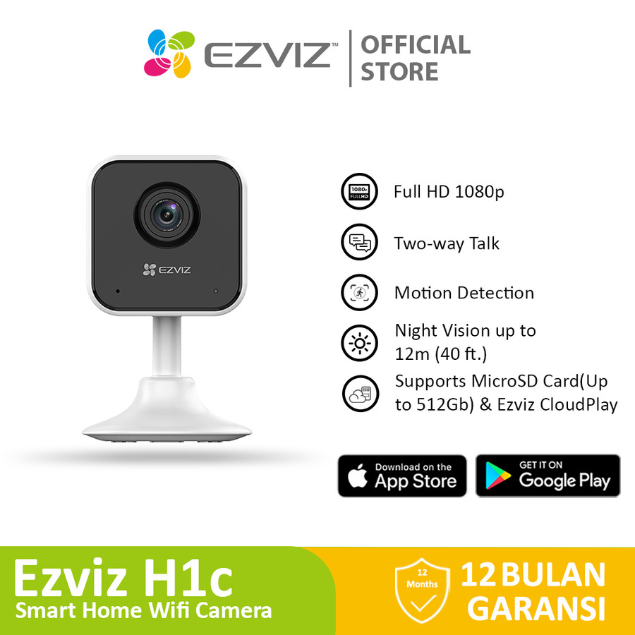 Ezviz H1c Smart Home Wifi IP Camera Indoor CCTV Type C