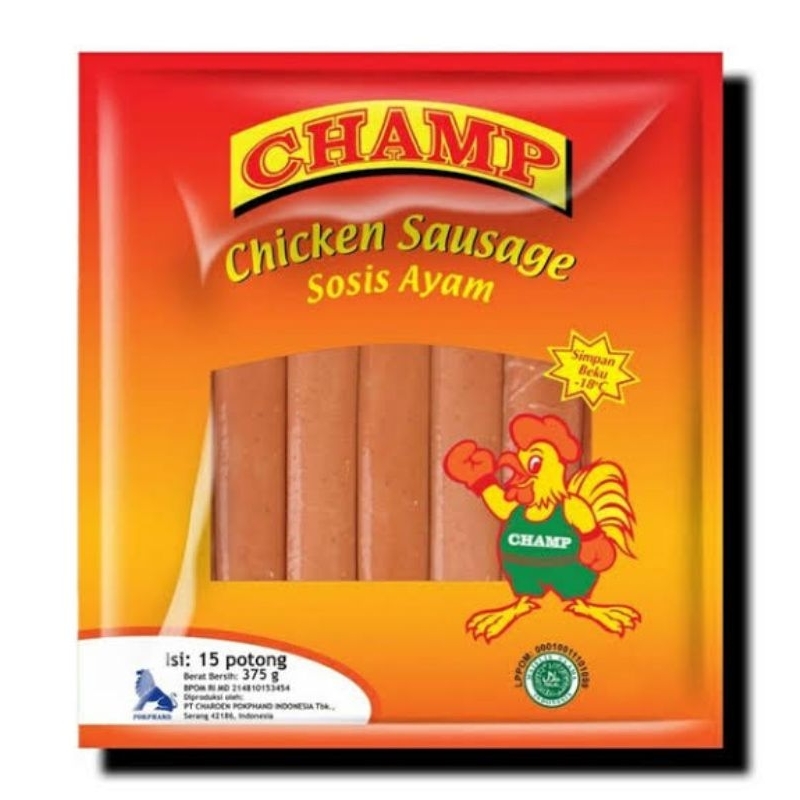 

Champ Sosis Ayam / champ chicken sausage/ sosis bogor/frozen food bogor, lauk instan