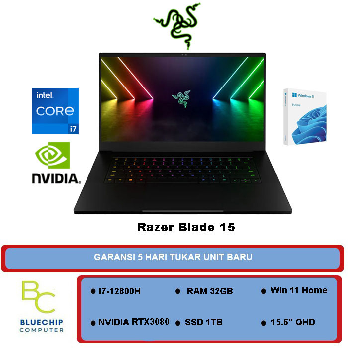 Laptop Razer Blade 15 Adv RZ09 i7-12800H 32GB 1TB 15" W11H