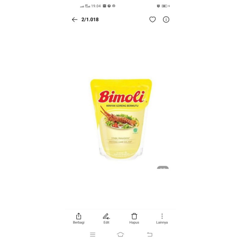 

minyak goreng bimoli 2 ltrm
