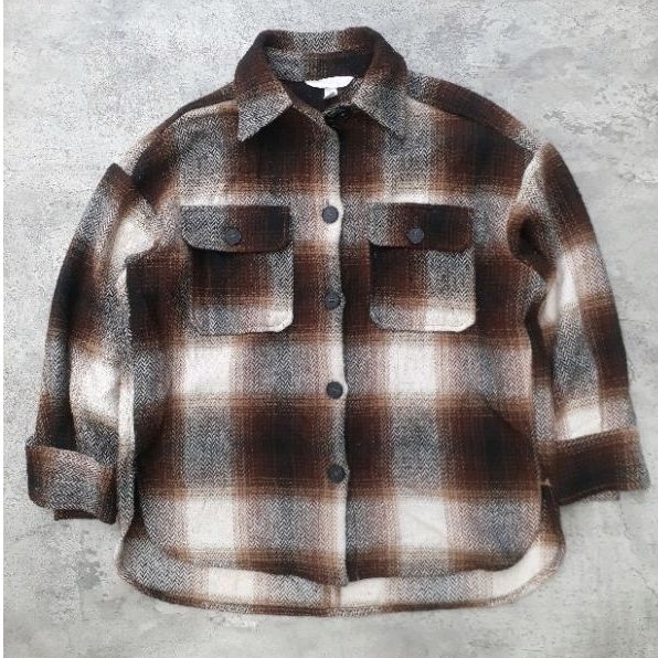 KEMEJA FLANNEL H&M SECOND | FLANNEL VETERANO SECOND | FLANNEL WOOL SECOND
