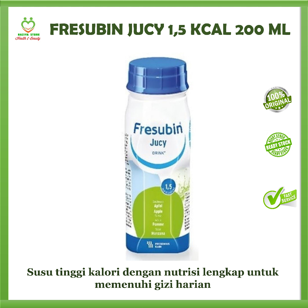 

FRESUBIN JUCY 200 ml padat Gizi Tinggi Protein dan susu tinggi kalori
