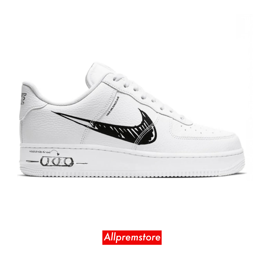 Nike Air Force 1 Low Sketch White Black