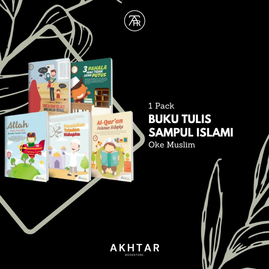 

Oke Muslim | 1 Pack Buku Tulis sampul Islami