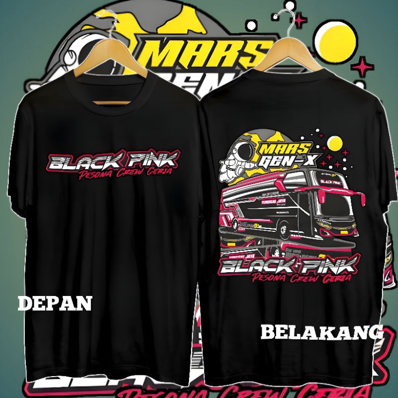 KAOS ANAK BISMANIA PLANET BUS/ BAJU ANAK JETBUS/ BAJU KAOS ANAK BISMANIA BLACK PINK/ KAOS ANAK SABLO
